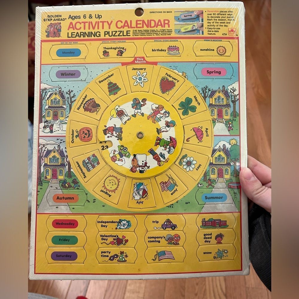 Kids Golden Step Ahead Activity Calendar Learning Puzzle New